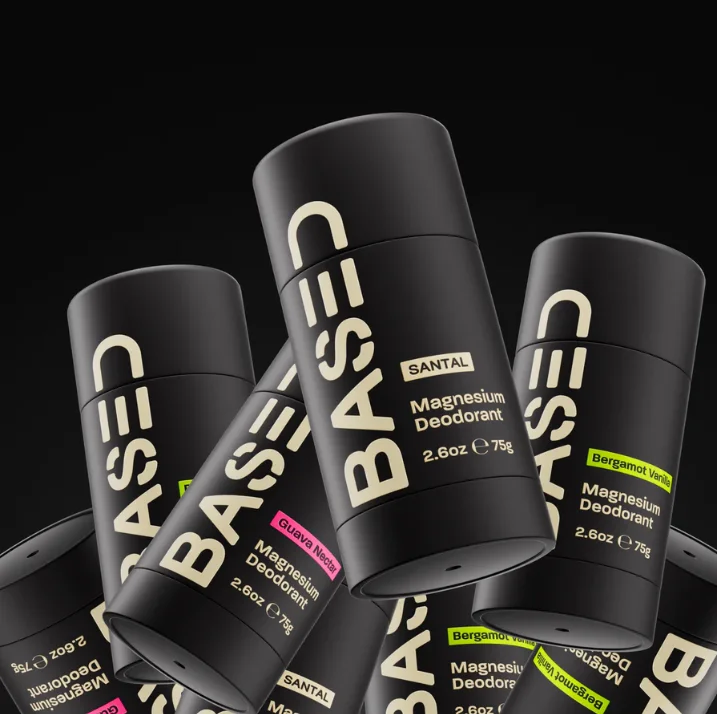 75g Based Bodyworks Brand Magnesium Deodorant Natural Santal Guava Nectar Bergamot Vanilla Solid Antiperspirant Body Solid Balm