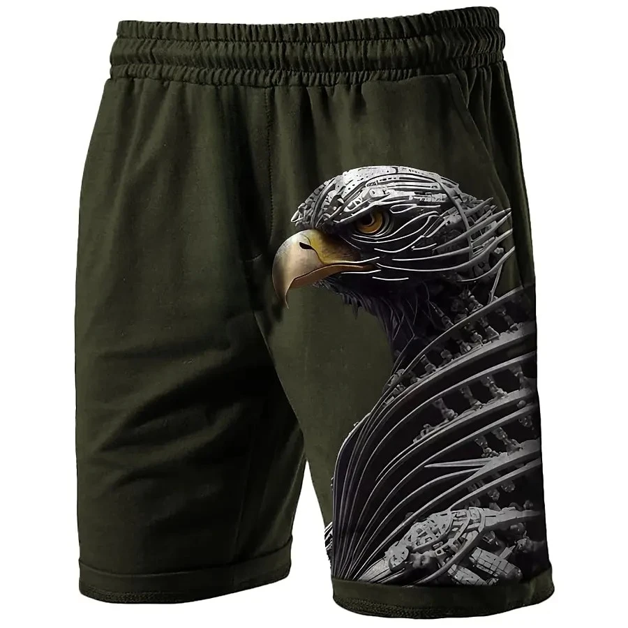 

Men's Swim Trunks Vintage 3D Eagle Print Beach Shorts Quick Dry Outdoor Leisure Sports Shorts Swimwear Fashion Men's Shorts