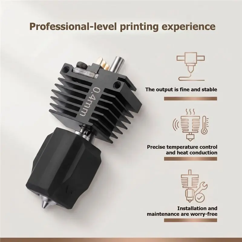 Hotend Nozzle Assembly For Flashforge Creator 5/5 Pro Including Silicone Sleeve 0.25+ 0.4+ 0.6+ 0.8Mm Integrated Nozzles