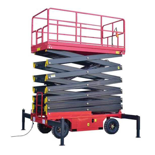 Hydraulic Mobile Electric Scissor Lift Indoor Outdoor Aerial  Type s Man  Elevated Work Platform For Sale