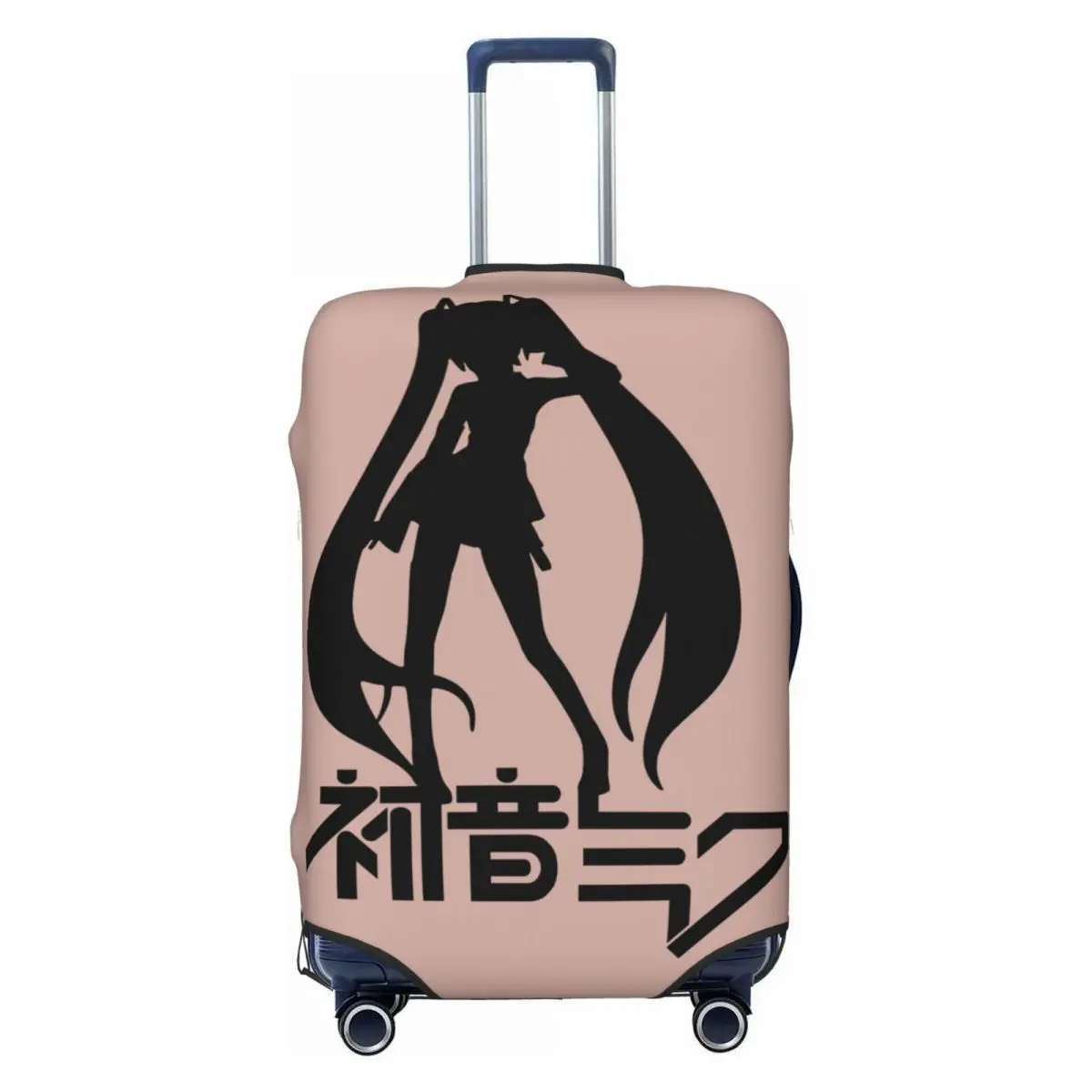 カスタム初音ミク-vocaloid-ロックアニメ旅行荷物カバー弾性スーツケースカバープロテクターフィット-18-32-インチ