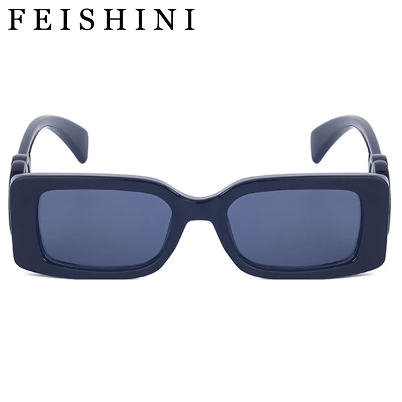 

Feishini Star Quality Rectangle Original Sunglasses Women Luxury Brand Fashion Vintage Trendy Narrow Eyewear UV Protection