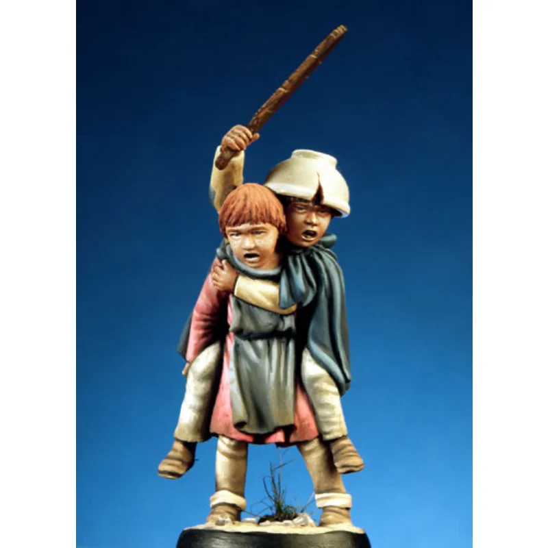 

54mm Die-casting Resin Figure Model Assembly Kit Medieval Children's Model Unpainted