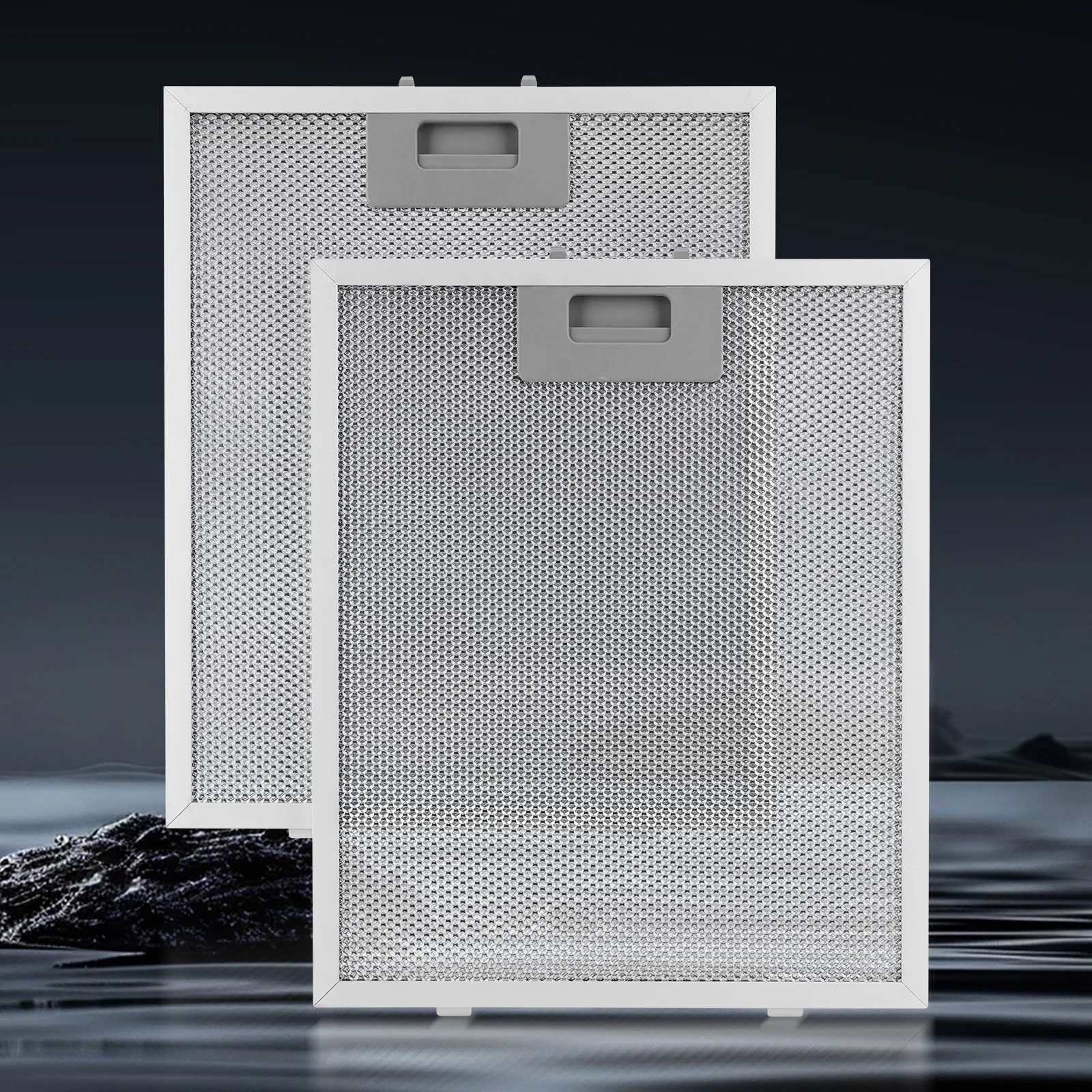 2PCS Aluminum Range Hood  320x260mm Metal Mesh Extractor Vent Filter Mesh Hood Grease Filter Range Hood Accessories