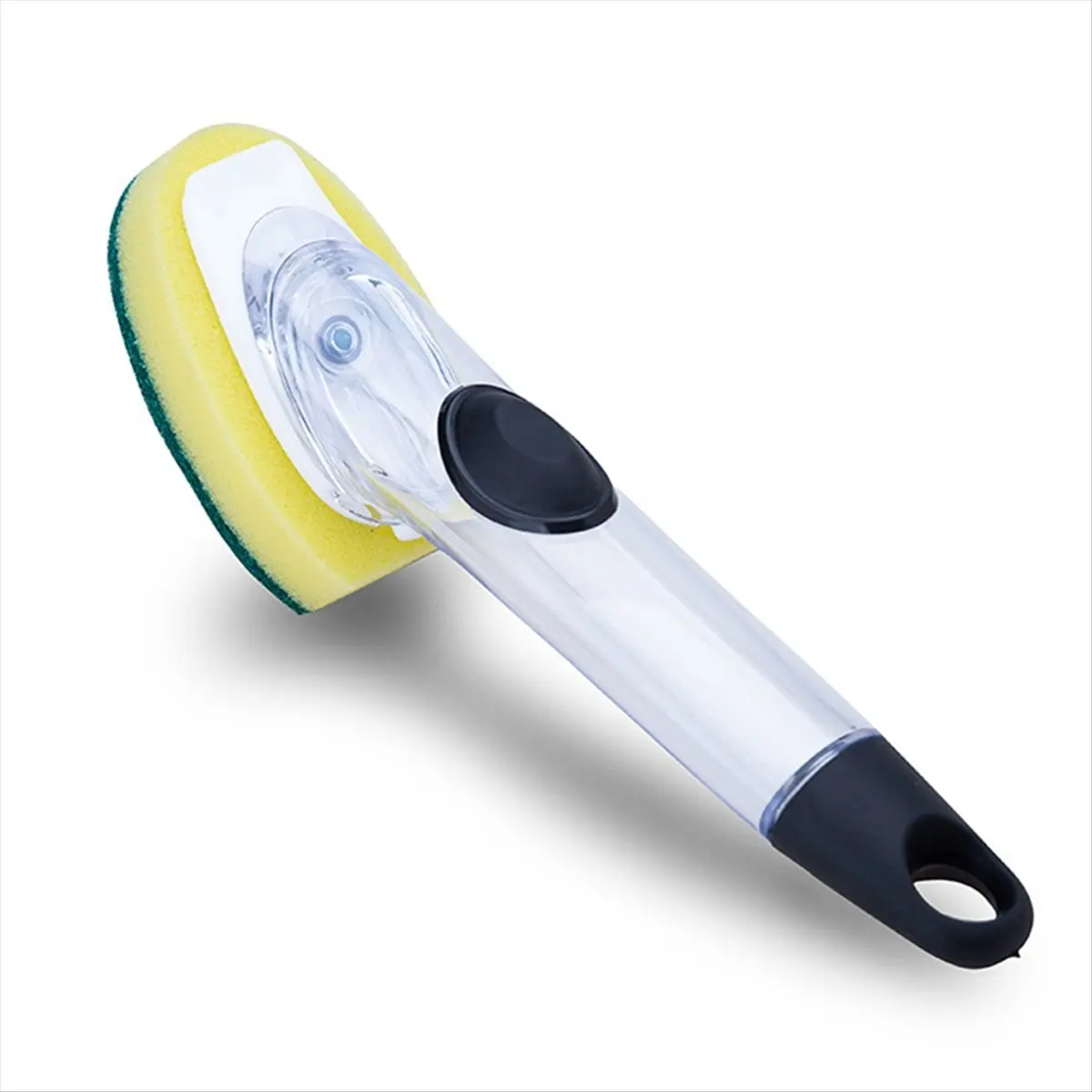 MSOR New Push-Type Automatic Liquid Filling Brush Lazy Cleaning Brush Sponge Head Dish Brush Long-Handled Pot Brush