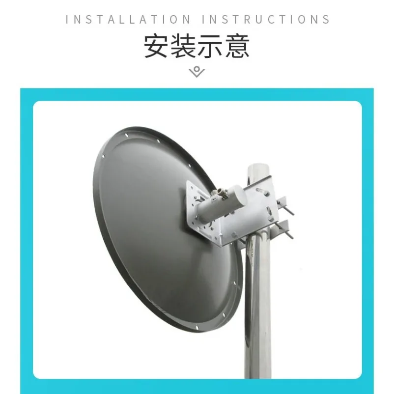 5.1-5 Dual Polarization Parabolic Antenna 5.8G Bridge Monitor Transmission Wifi External Antenna Gain 24DB