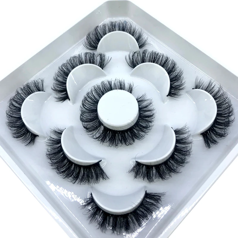 Neue 5 Paar 8-25mm Natürliche 3D Falsche Wimpern, Kunstwimpern Make-up-Set, Nerzwimpern-Verlängerung, Nerzwimpern – Detail 9