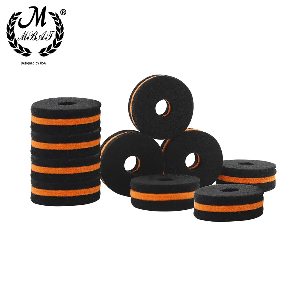 M MBAT 20 Teile/satz Drum Kit Becken Filz Pad Percussion Instrument Trommel Scheiben Filz Schutz Teil Zubehör Ersatzteile