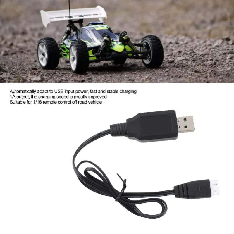 1/16 RC Car Charger 7.4V 1000mA Lipo Battery USB Charger Charging Cable For 1/16 Remote Control Car