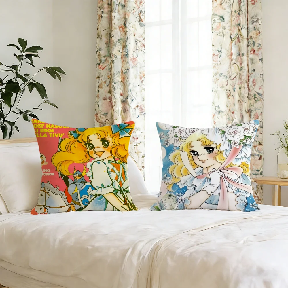 C-candy anime cute C-candy cushion cover For Pillow Printing Sofa Decoration Home Car Room Coffee Shop Office Nordic Simplicity