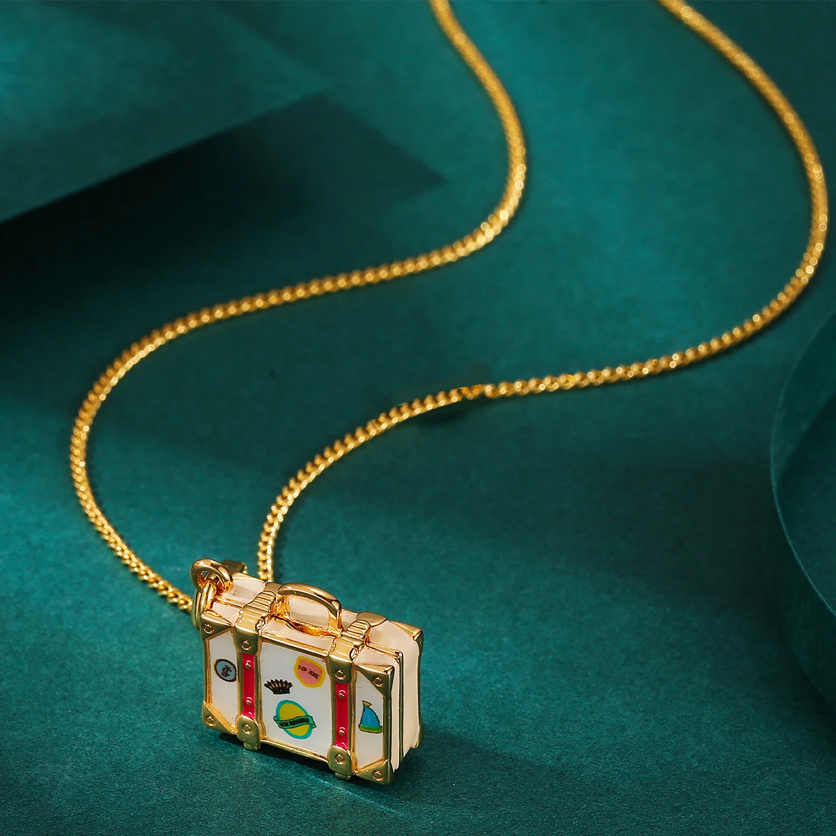 

1Pc Niche Design Enamel Printed Letter Handbag Pendant Necklace,Sweater Fashion Accessories,Charms Jewelry Keychain Decor Gift