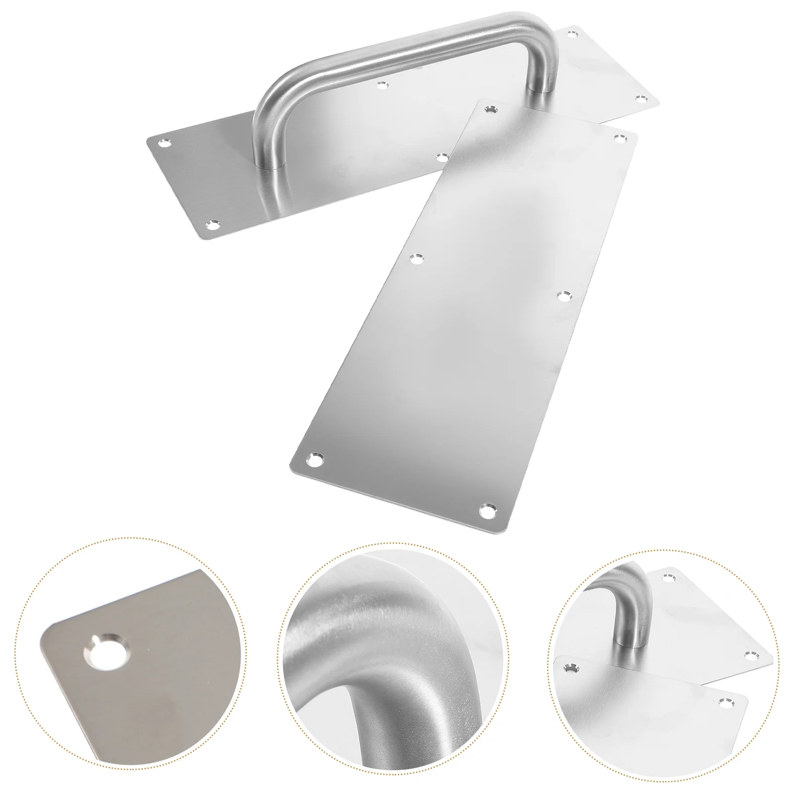 

Open Fire Door Handle Drawer Pulls Handles Interior Stopper Stainless Steel Attic Baby Finger Print Knobs