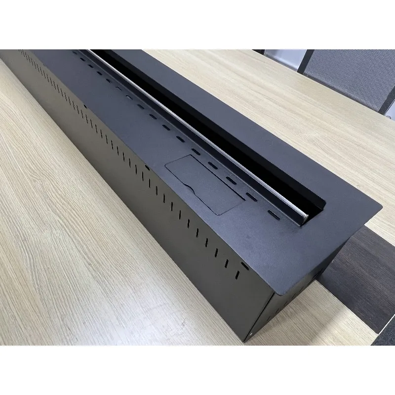 Camino elettrico moderno per interni 3D LED Finto fiamma Inserto per legna Montaggio a parete Acciaio per vapore d'acqua 3D per zona pranzo