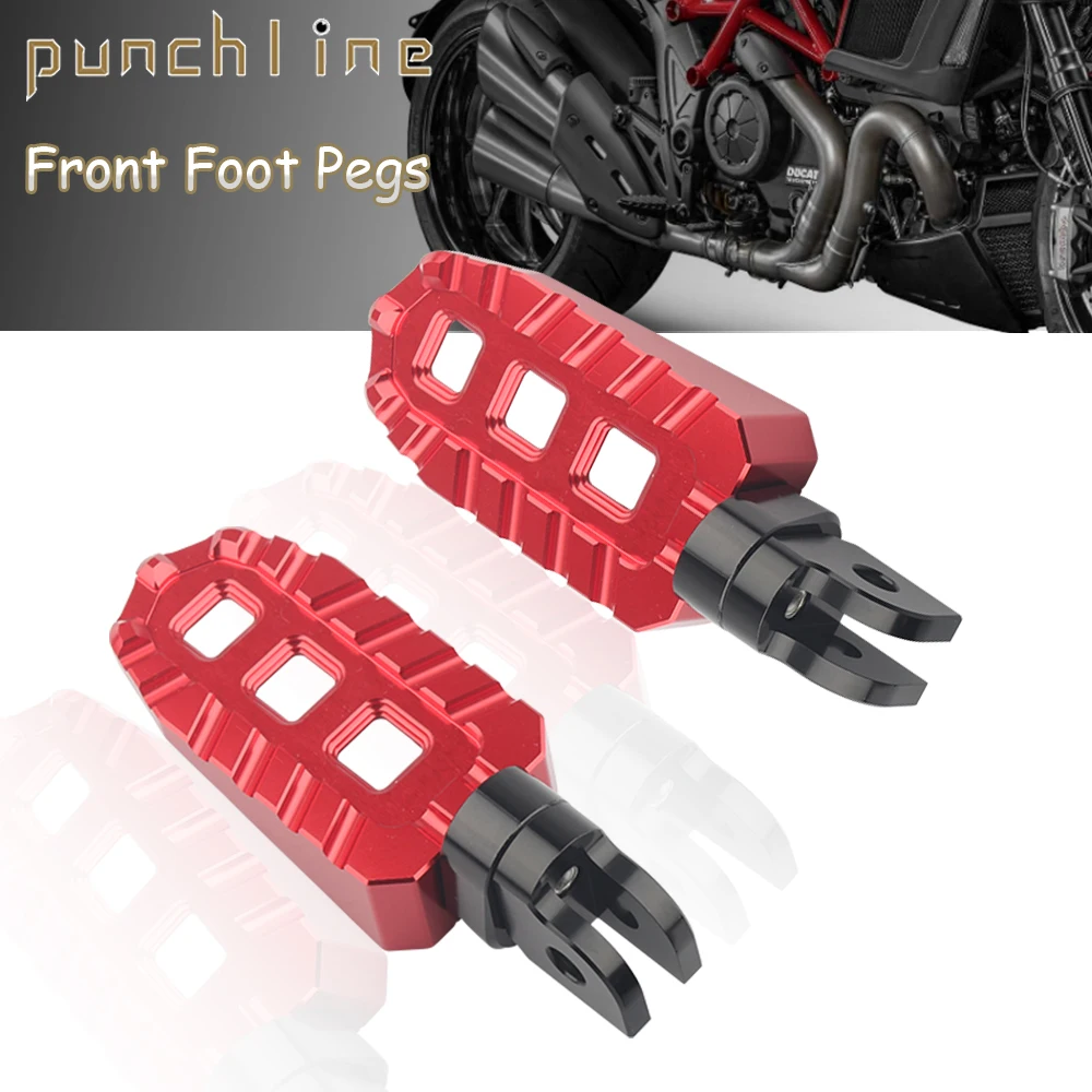 

For Diavel Diavel S 2011-2023 Diavel V4 V 4 2024- Front Foot Pegs Adjustable Footrests