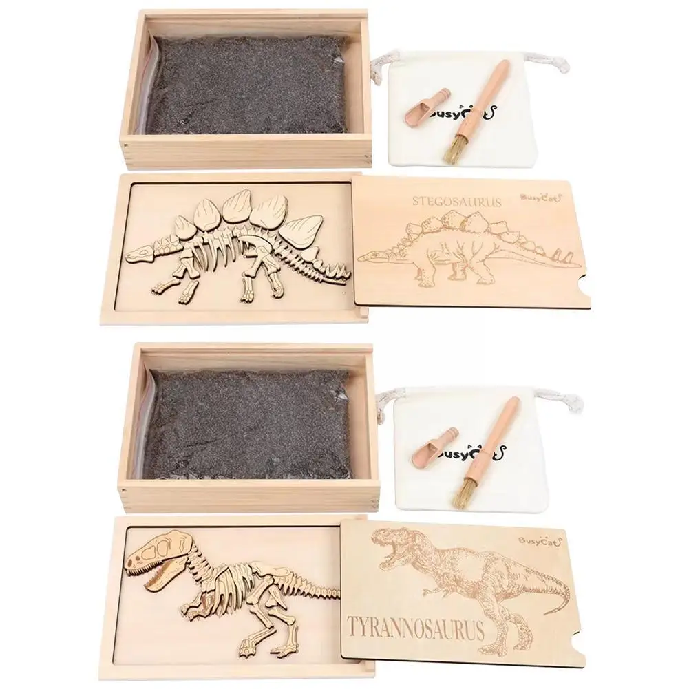 Dinosaur Fossil Archaeological Excavation Toy Manual Treasure Children Dig Puzzle Diy 3D Gift Work Model Skeleton Boy