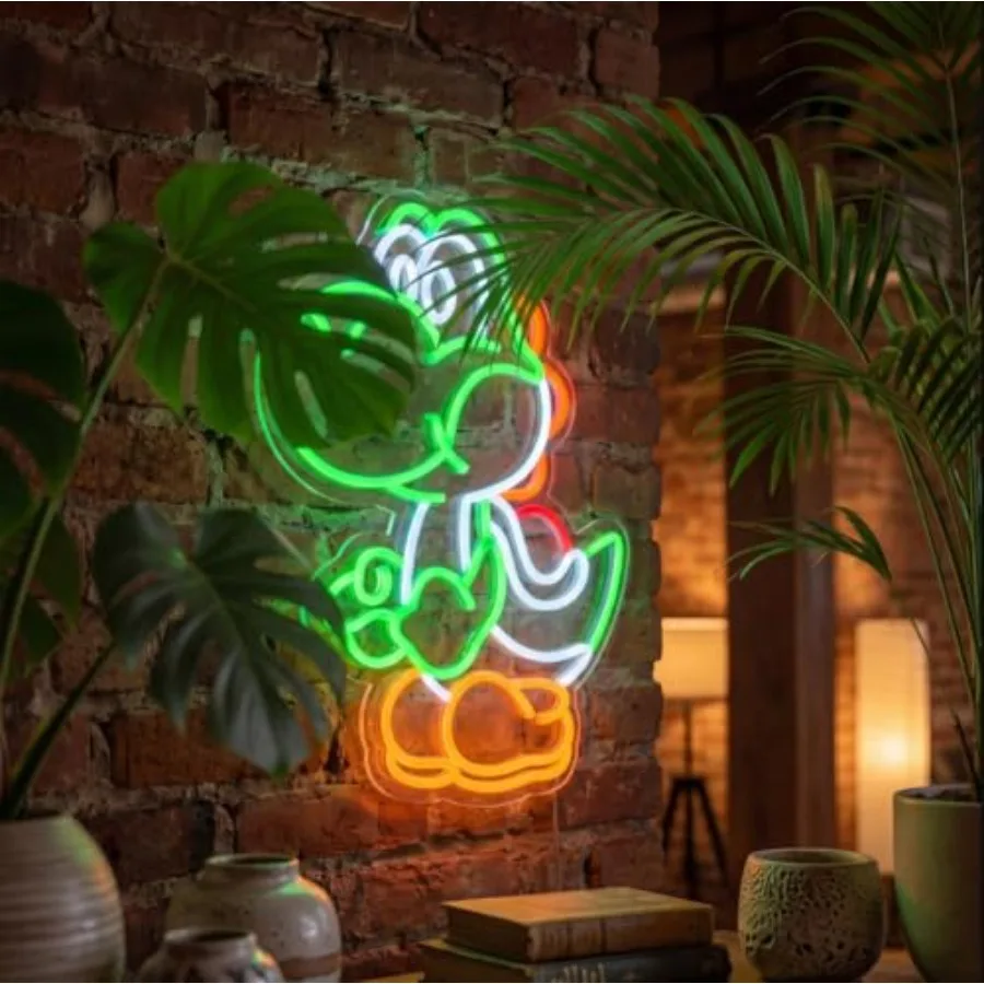 

Anime Neon Sign Dinosaurs Neon Sign Dimmable LED Neon Lights for Bedroom Wall Decor Game Room Decor Dinosaur Decor for Boys Man
