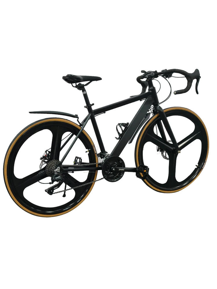 Road racing bike 30 speed 24 speed multiple variable speed integrated wheel fat spoke wheel