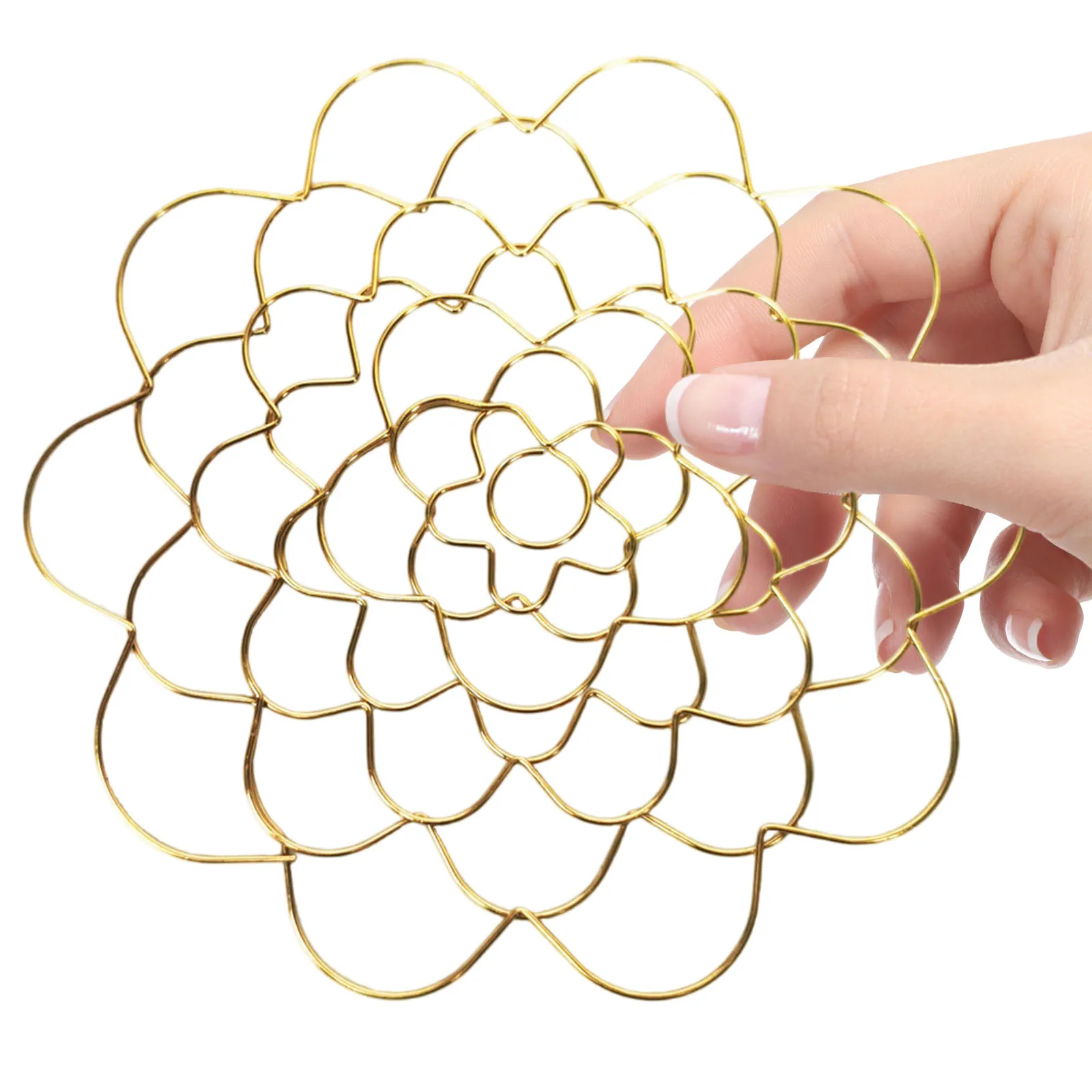 Mesh Flower Arrangement Aid Foldable Metal Wire Flower Arrangement Holder Plant Fixation Aid Tool for Vase Floral Stems Bouquets