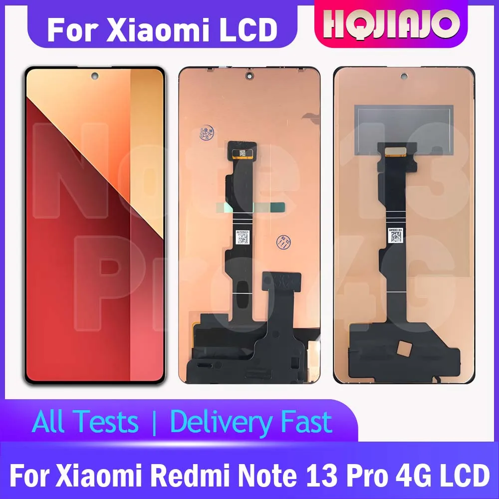 For Xiaomi REDMI NOTE 13 PRO 4G AMOLED TFT LCD Display Touch Screen Digitizer Replacement Part 6.67'' note 13 pro 23117RA68G