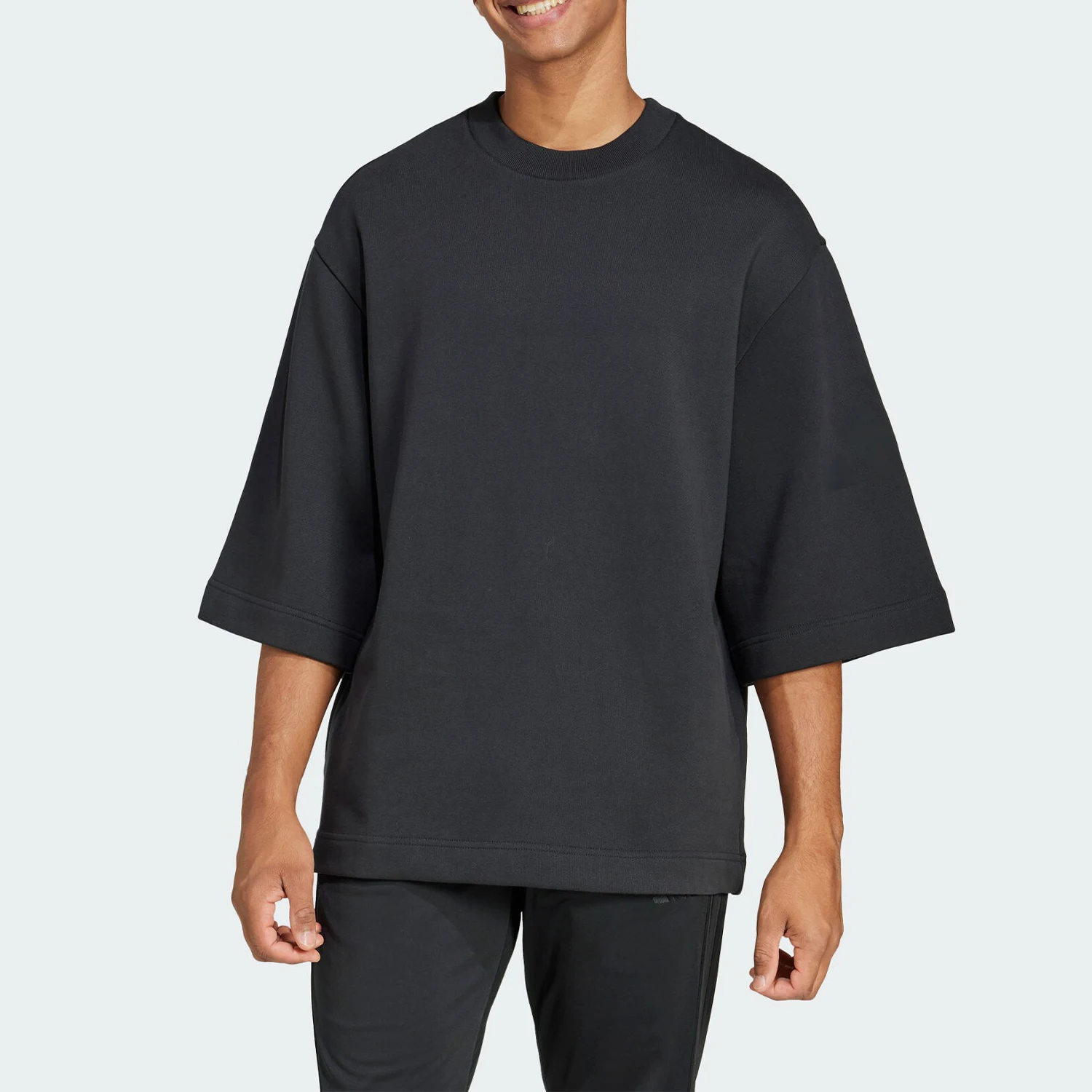 

Adidas Official Genuine TEE New Men's Outdoor Knit Casual Loose Short Sleeve JJ2263