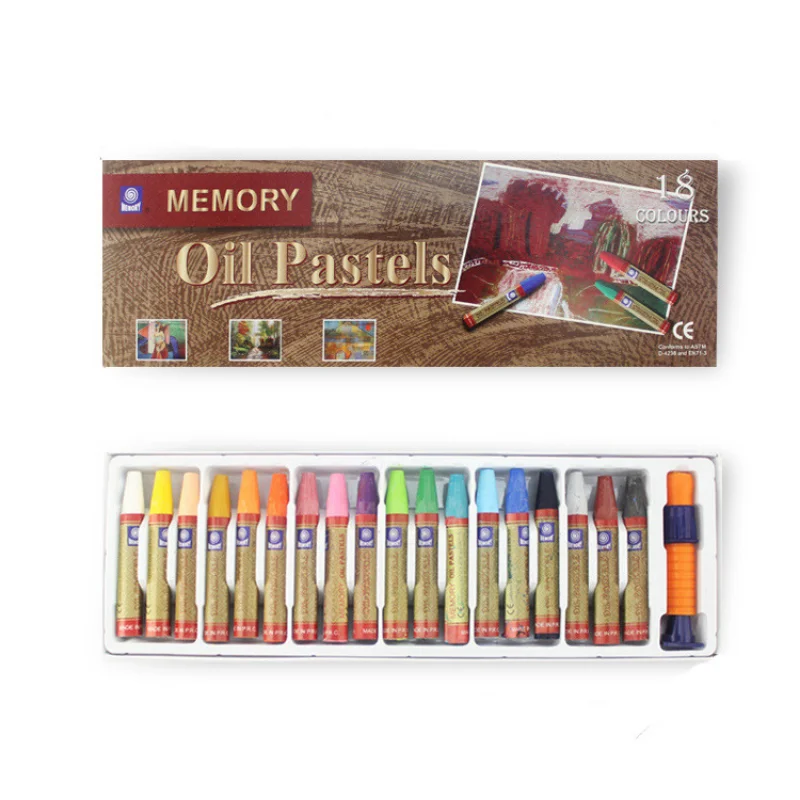 Artist Soft Oil Pastel Set 12/18/24/36 Professional Painting Drawing Graffiti Art Crayons Washable Round Non Toxic Sticks