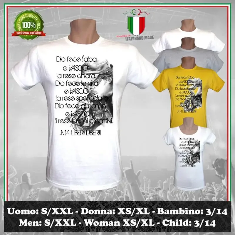 Il Blasco Red Free Dawn Clear Concert Tv Men Women Baby T Shirt