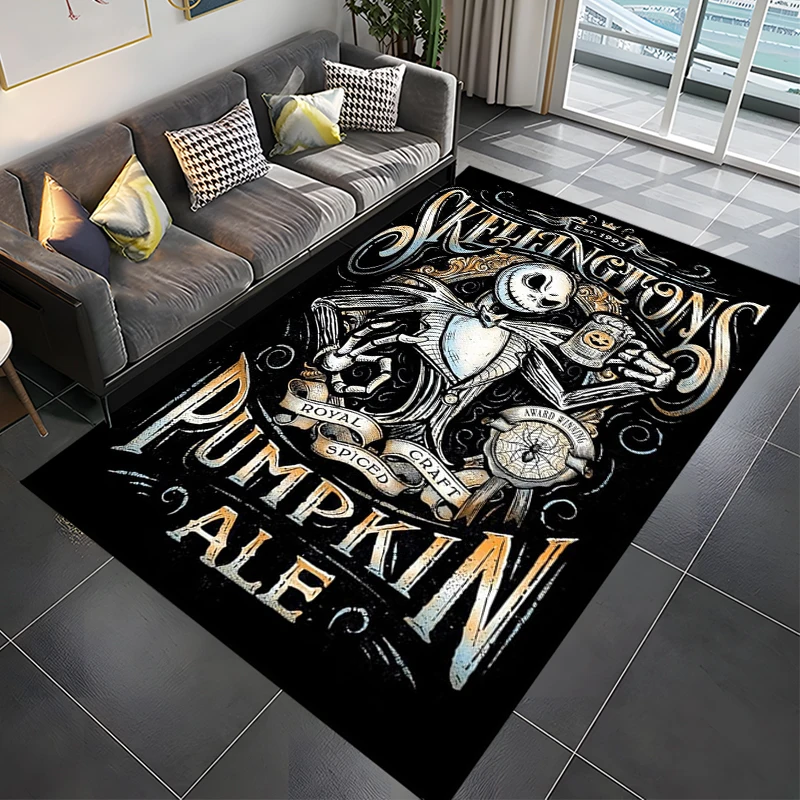 Disney Nightmare Before Christmas Large Area Rug Carpet for Living Room Bedroom Sofa Home Kids Decor Floor Anti-Slip Mats MINISO