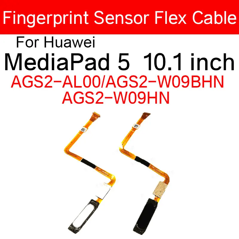 Fingerprint Sensor Home Connector Flex Cable For Huawei MediaPad 5 10.1 inch  AGS2-AL00 AGS2-W09BHN AGS2-W09HN Menu Return Key