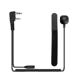 Walkie-talkie to Cell Phone Headset K-head 2pin to 3.5ear Wheat With Fingers Pressing PTT Key Conversion Line Adapter