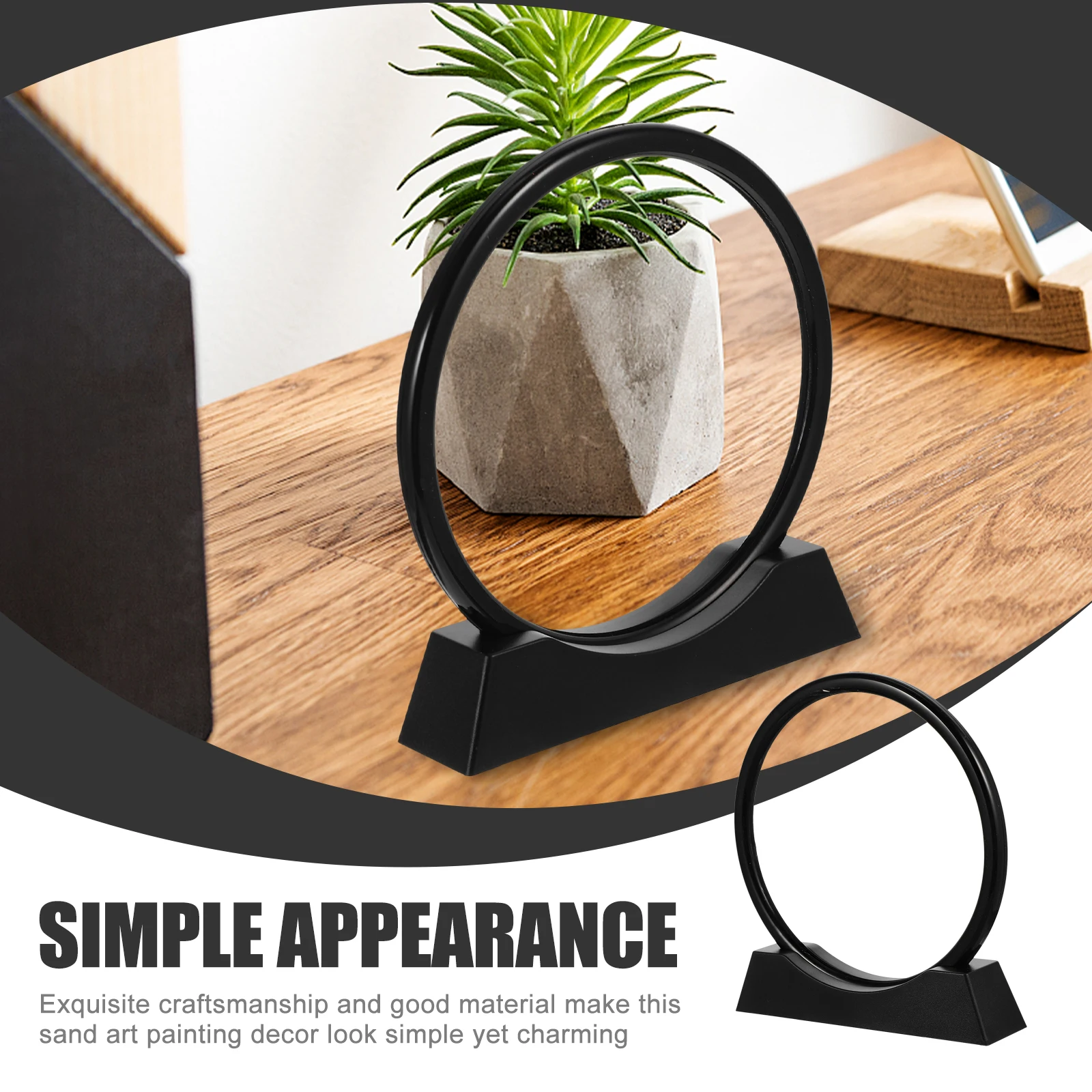 Kit di pittura per sabbie mobili con sabbia oceanica, decorazioni, immagini in vetro, ornamenti fluenti per ufficio