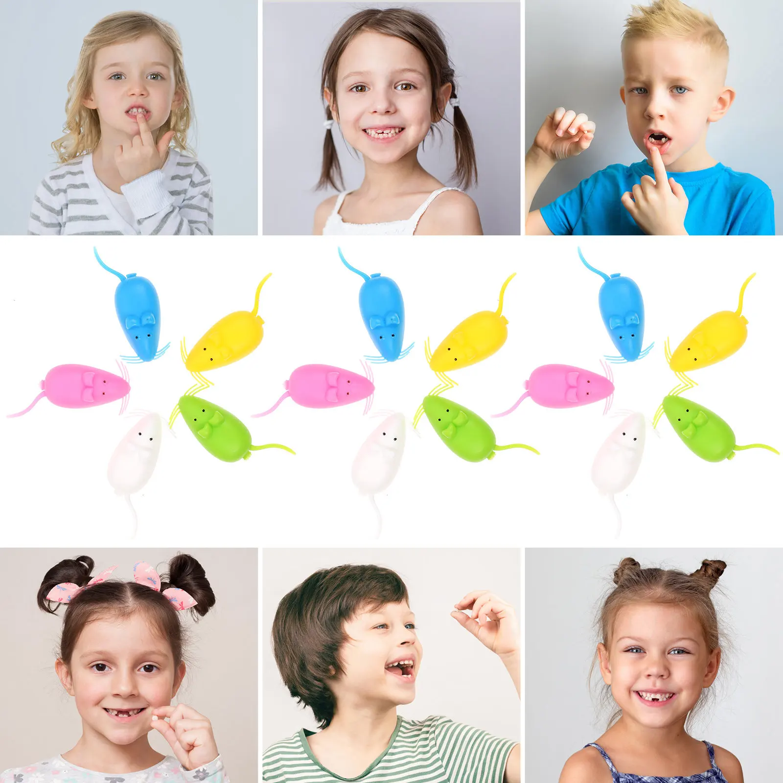 100Pcs Baby Tooth Box High-Quality Plastic Deciduous Teeth Storage Keepsake Organizer for Growth Milestones Record Cute Stylish