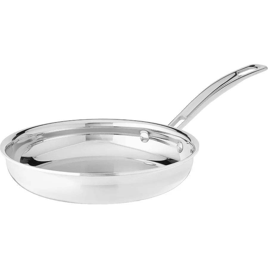 

MultiClad Pro 8Inch Open Skillet for Professional Cooking Applications Durable Stainless Steel Construction with Even Heat Dist