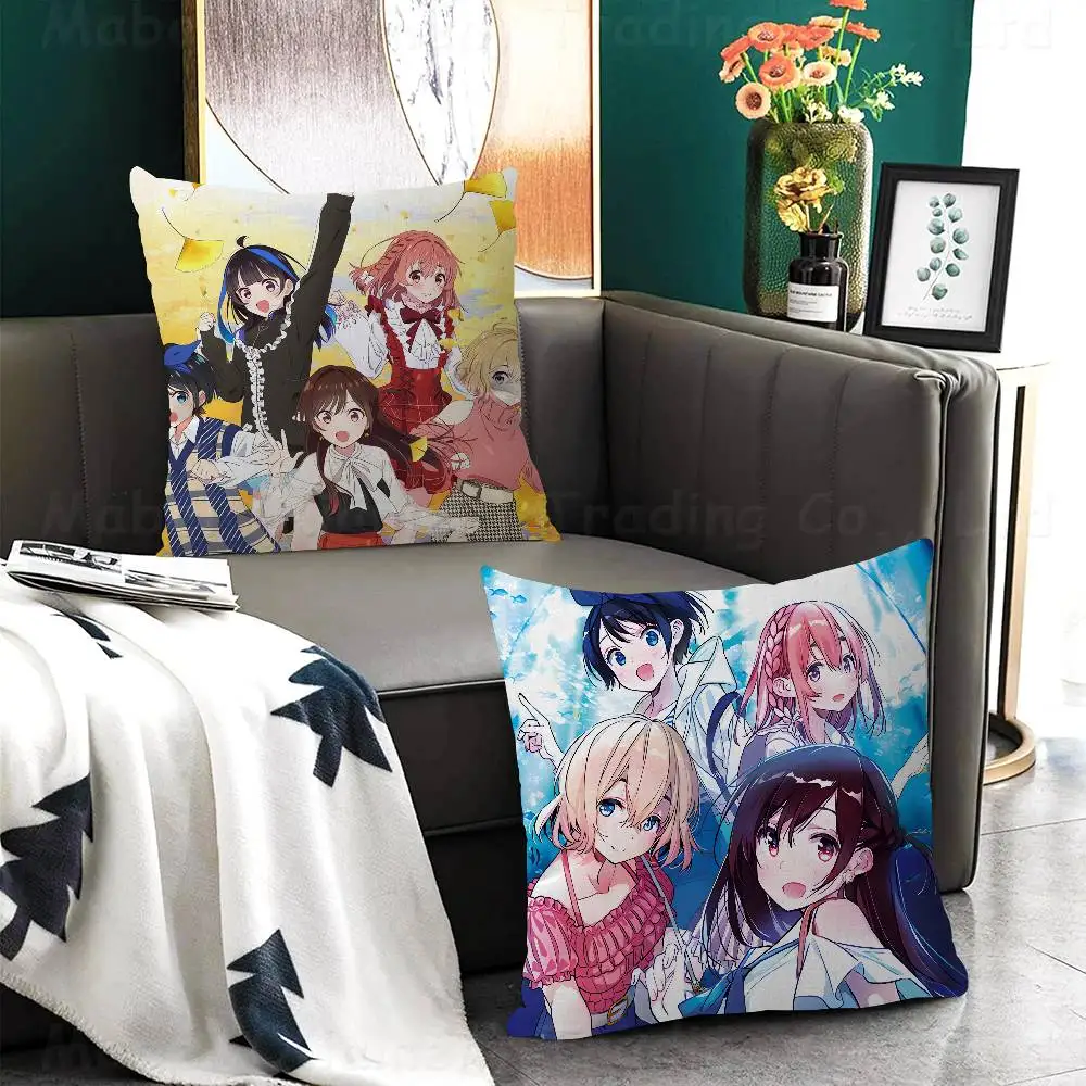 Anime Rent-A-Girlfriend Pillow Anime Pillow Sofa Bed Head Pillow Cover Cushion Cover Fashion