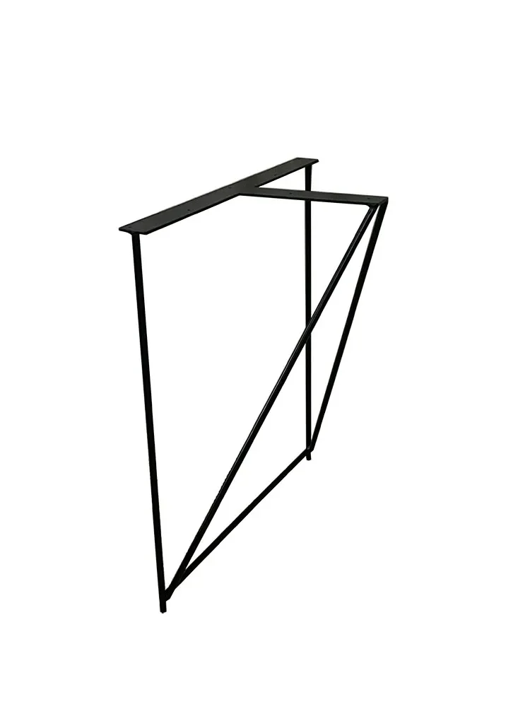 Unilateral leg wrought iron table leg bracket, design table leg simple table foot office computer desk rack