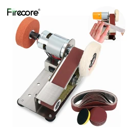 FIRECORE 30MM Belt Sander Grinder Knife Cutter Edges Sharpener Electric Grinder Belt DIY Polishing Grinding 7 Speed Regulation