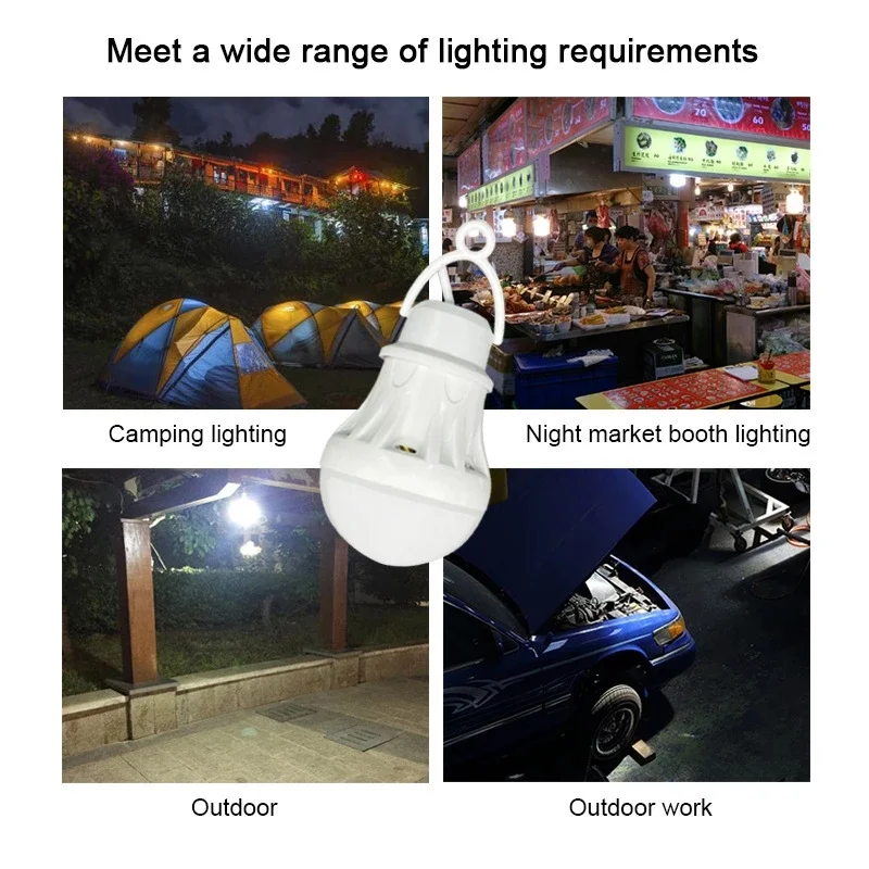 6pcs USB LED-Lampe tragbare LED-Lampe Buch Lichter Outdoor Camping Licht Indoor Lese glühbirne Energie sparende Notfall lampe