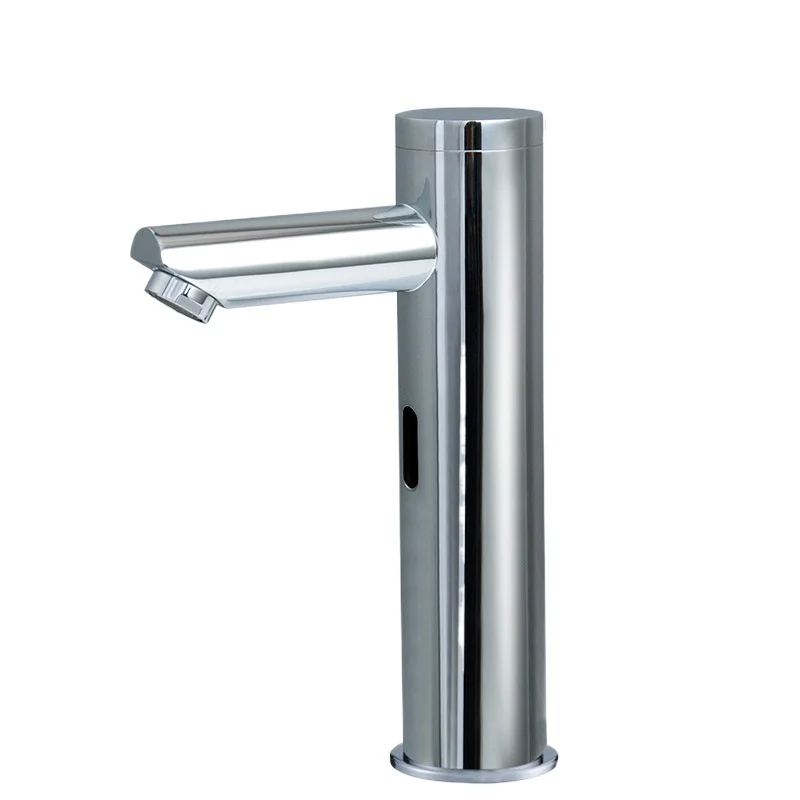 

All-copper induction faucet, public bathroom AC and DC controller Infrared contactless basin Single cooling