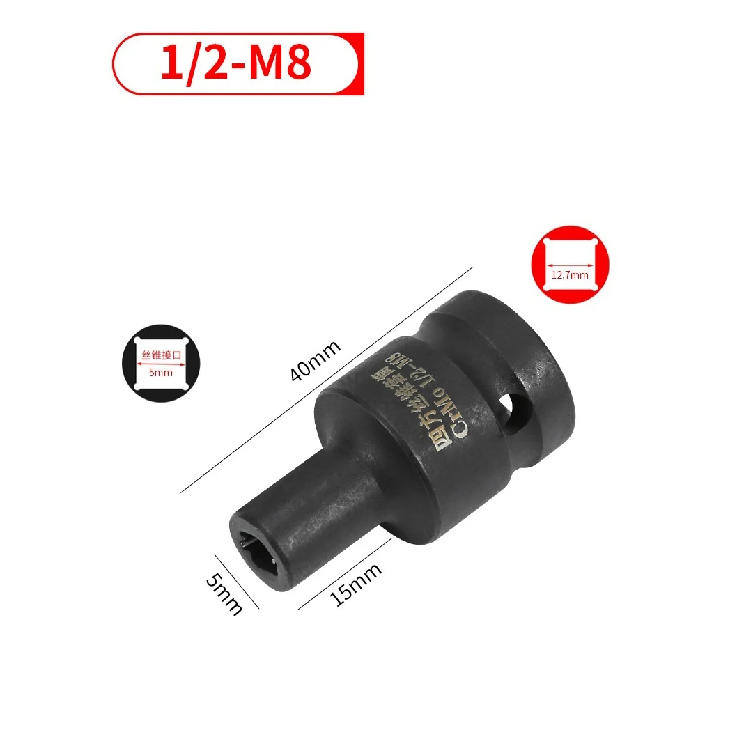 Suqare Screw Tap Socket 1/2 Inch Driver For Square Driver Electric Wrench For Driving Rethreading Taps From M6 To For M24 Socket