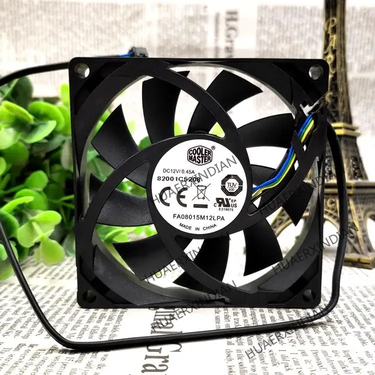 جديد FA08015M12LPA 8015 12 فولت 0.45A 4PWM وحدة المعالجة المركزية مروحة التبريد مجموعة تجميع