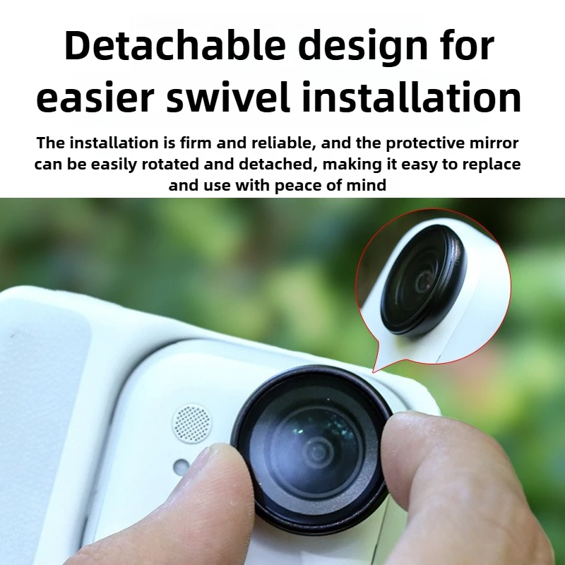 

For Insta360 GO Ultra Anti-Scratch Tempered Glass Quick Release Lens Protection Finger Camera Aluminum Alloy Cover Accessories