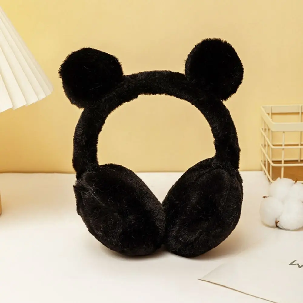Fashion Warm Plush Ear Warmer Solid Color Ear Protection Winter Earmuffs Ear-Muffs Ear Cover Folding Earflap Adults