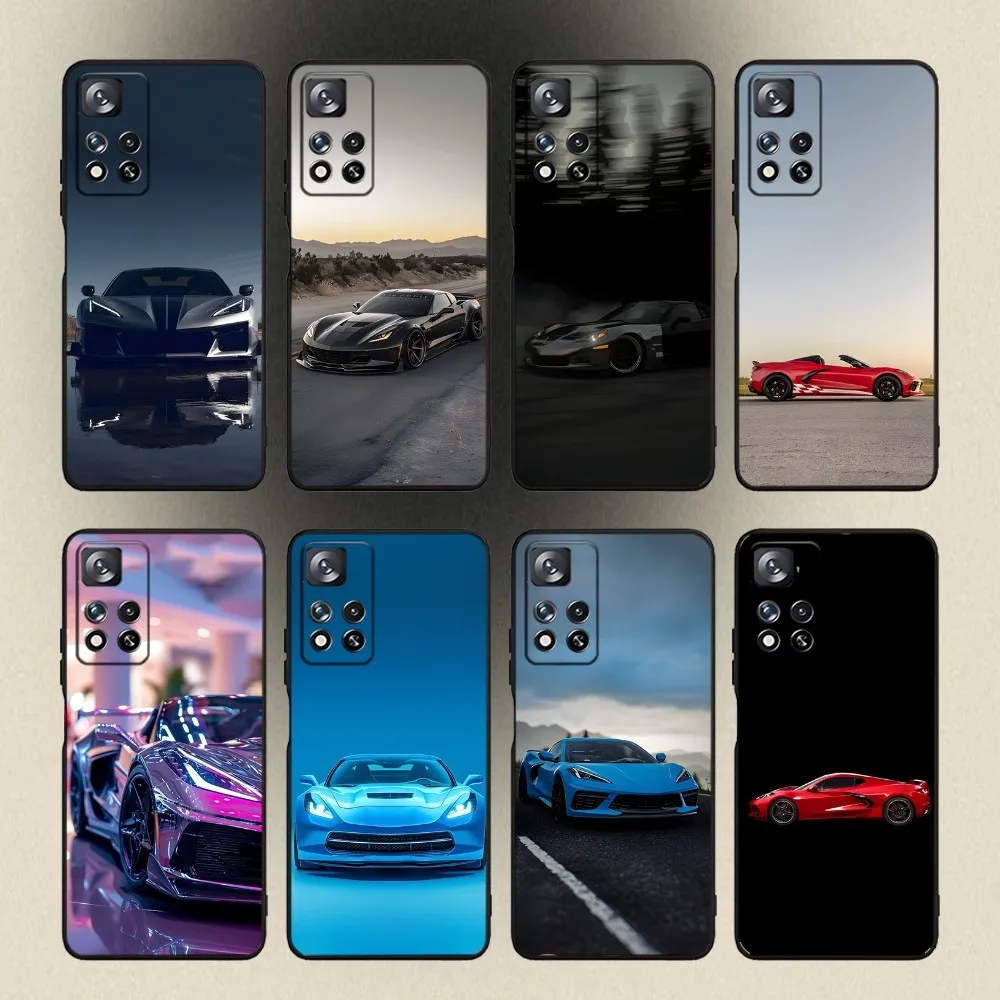 

Fashion Cars C-CorvetteS C8 C6 Phone Case For Samsung Galaxy A20,A21s,A22,A31,A32,A52,A53,A72,73,A80,A91 Soft Black Cover