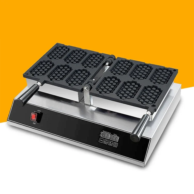 New Commercial Honeycomb Waffle Machine Non-stick Waffle Cake Maker Mini Honey Comb Shape Waffle Baker Machine