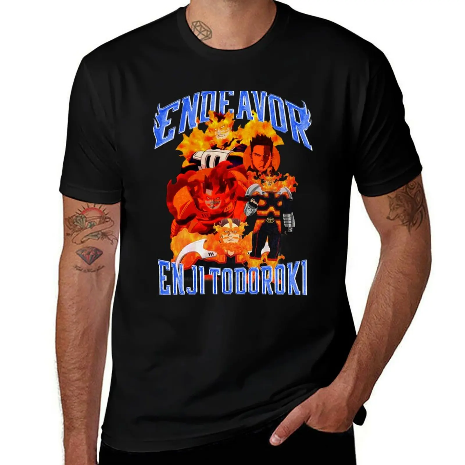 

Endeavor - Enji Todoroki T-Shirt oversized graphic tee quick drying mens graphic t-shirts big and tall
