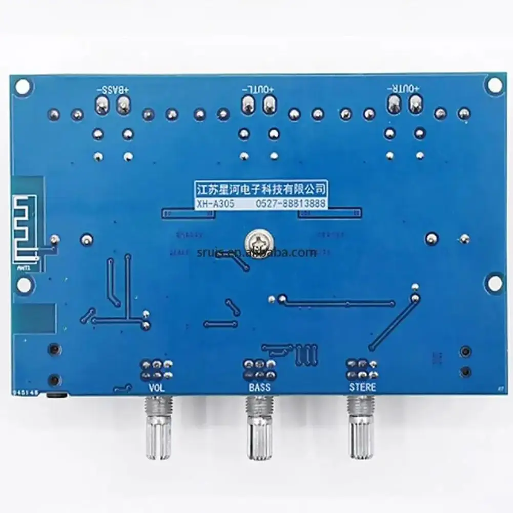 XH-A305 High-power Digital Amplifier Board TPA3116D2 Bluetooth 5.0 Digital Amplifier 2.1 Channel With AUX  Accessories