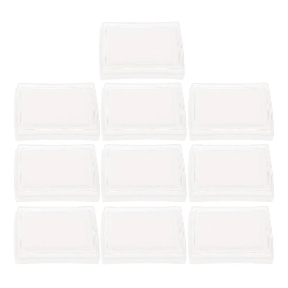 

15pcs Blank Ink Pad High Density Sponge Diy Crafts Stamp Fingerprint Refillable Empty Storage Organization Household Tools
