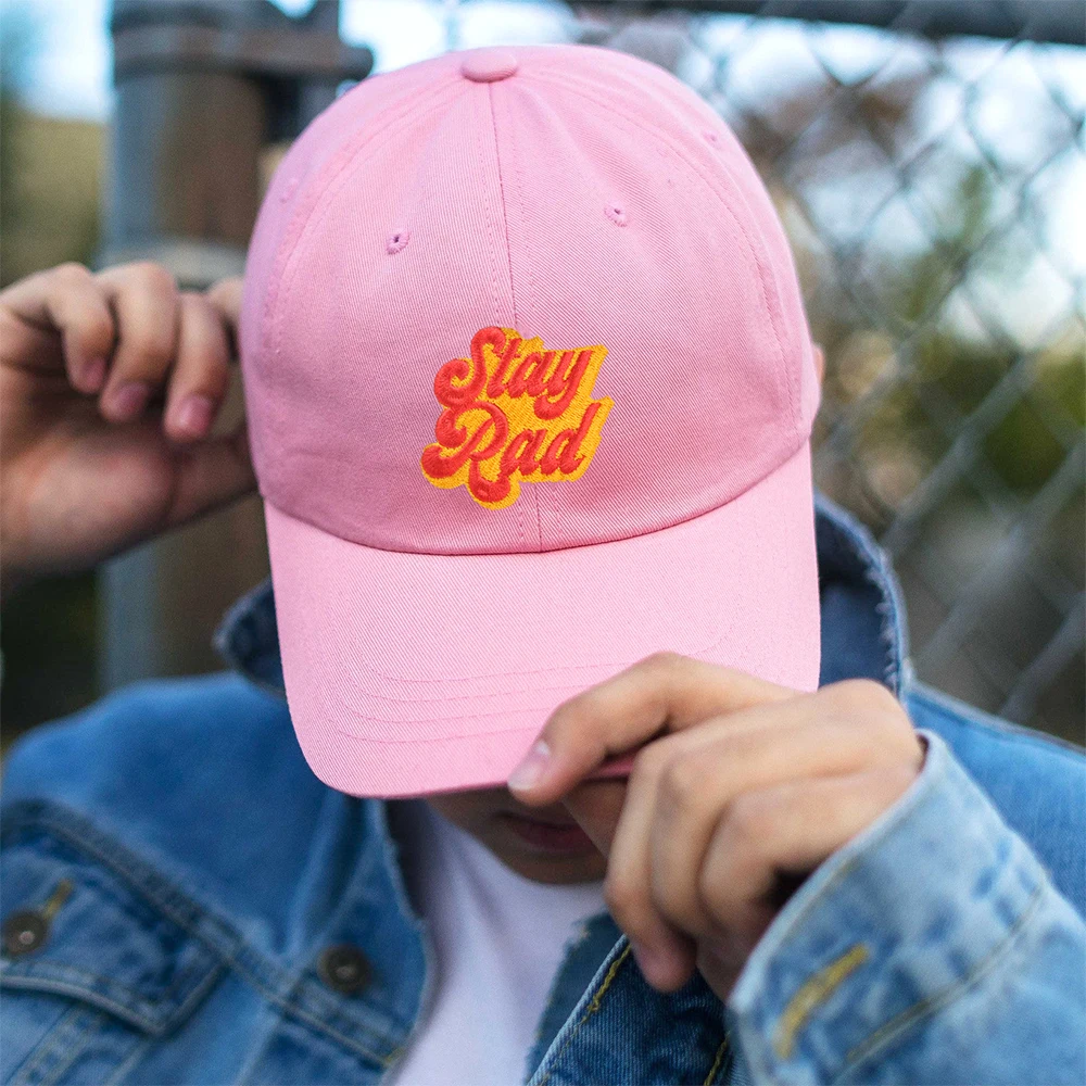 STAY RAD Baseball Cap Embroidered Dad Trucker Hat  Cotton Cozy Mom Hat Summer Casual Beach Sun Hat