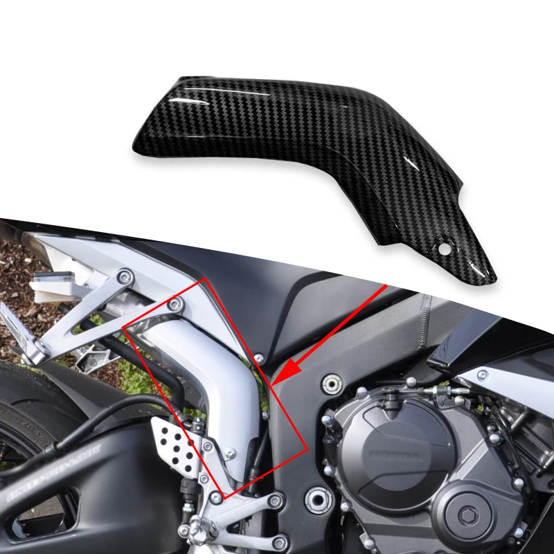 Fit For HONDA CBR600RR F5 CBR 600RR CBR600 RR 2007-2012 2013 Motorcycle Side Panel Exhaust Heat Shield Cover Fairing Accessories