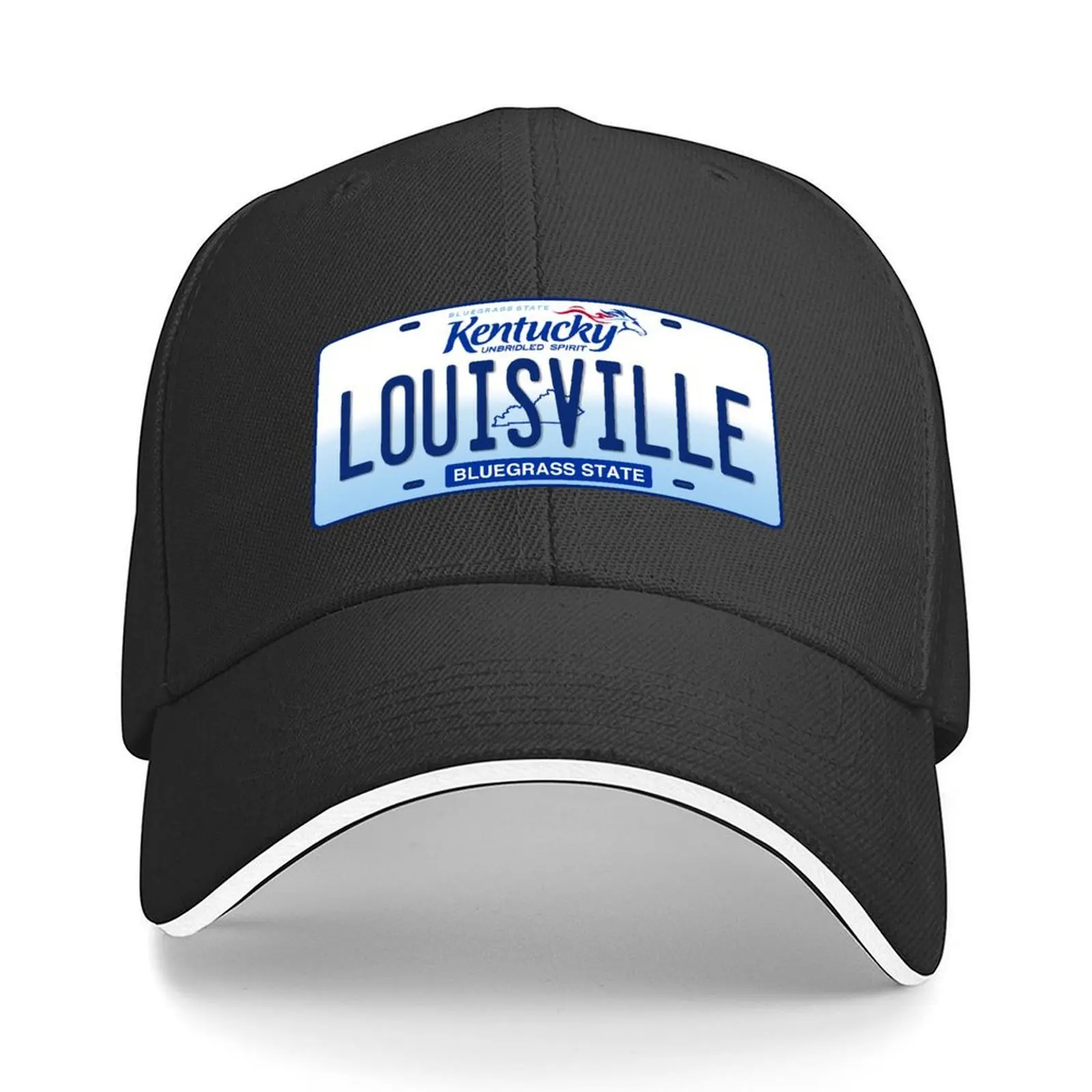 

Louisville Kentucky License Plate Baseball Cap Custom Cap Fishing cap Vintage custom Hat Women's Hats Men's