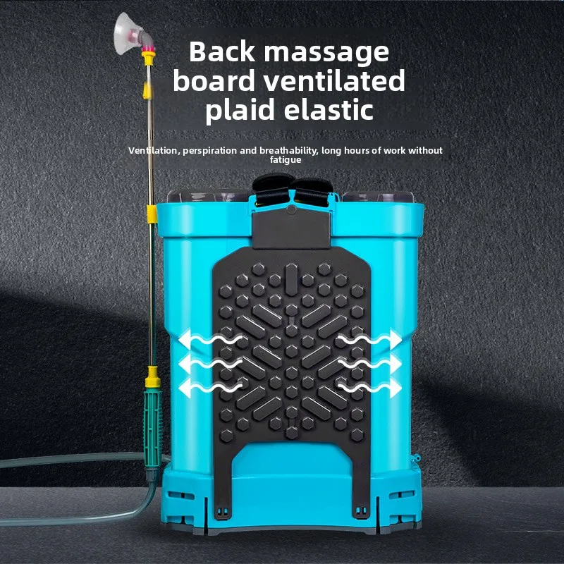 New Dual Lid Three Switch Backpack Sprayer Electric Pesticide High Pressure 20L Lithium Battery Disinfection Spray Bottle